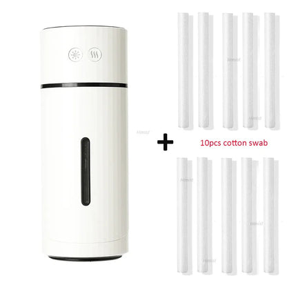 260ML Wireless Air Humidifier - USB Aromatherapy Diffuser with Rechargeable Battery and LED Night Light for Home and Office