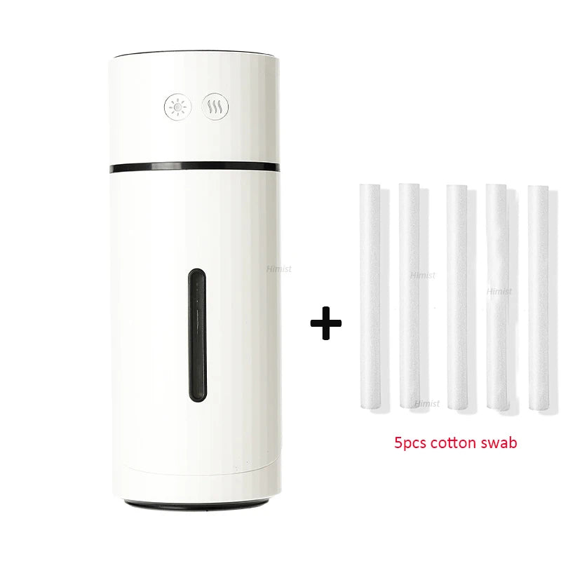 260ML Wireless Air Humidifier - USB Aromatherapy Diffuser with Rechargeable Battery and LED Night Light for Home and Office